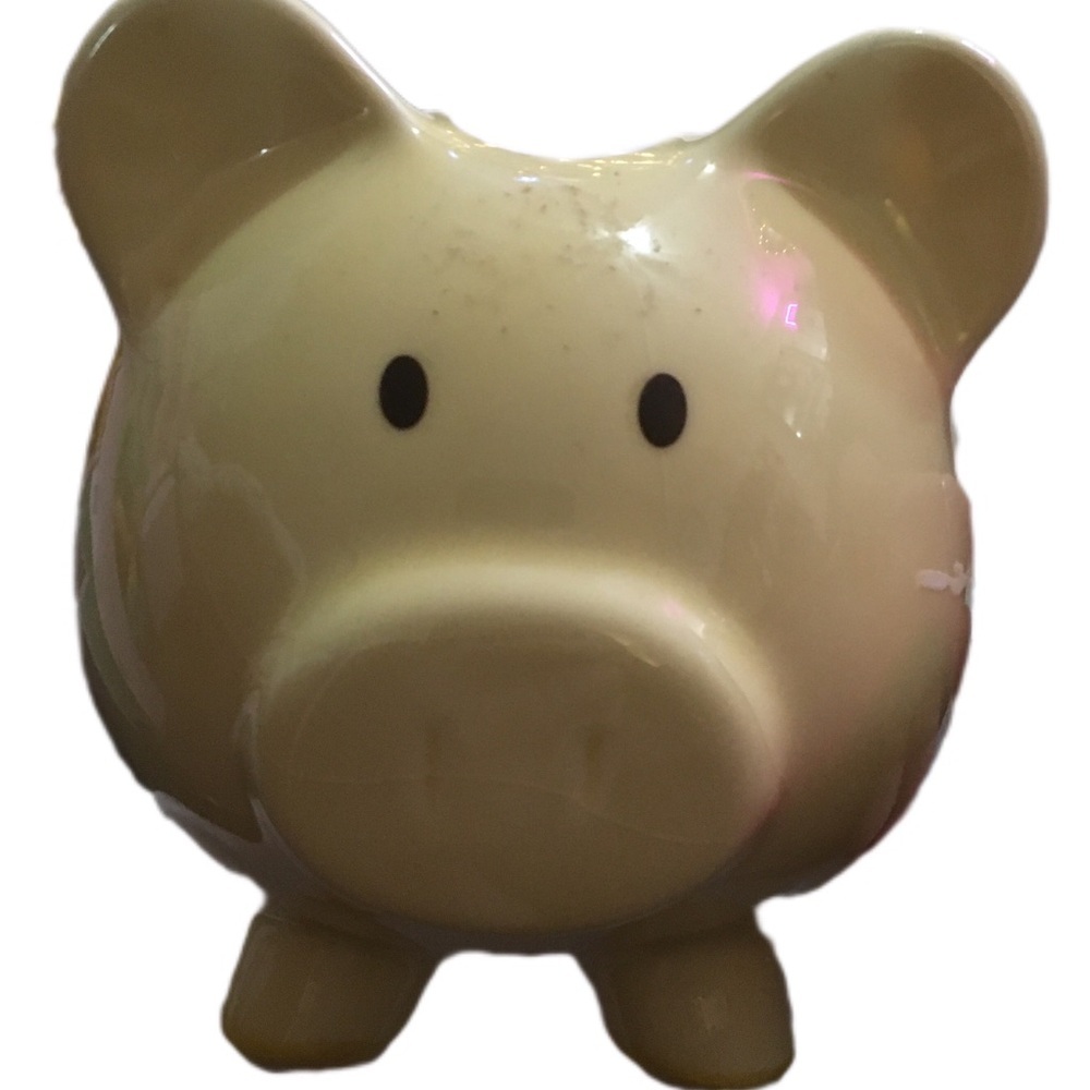Adorable Yellow Piggy Bank